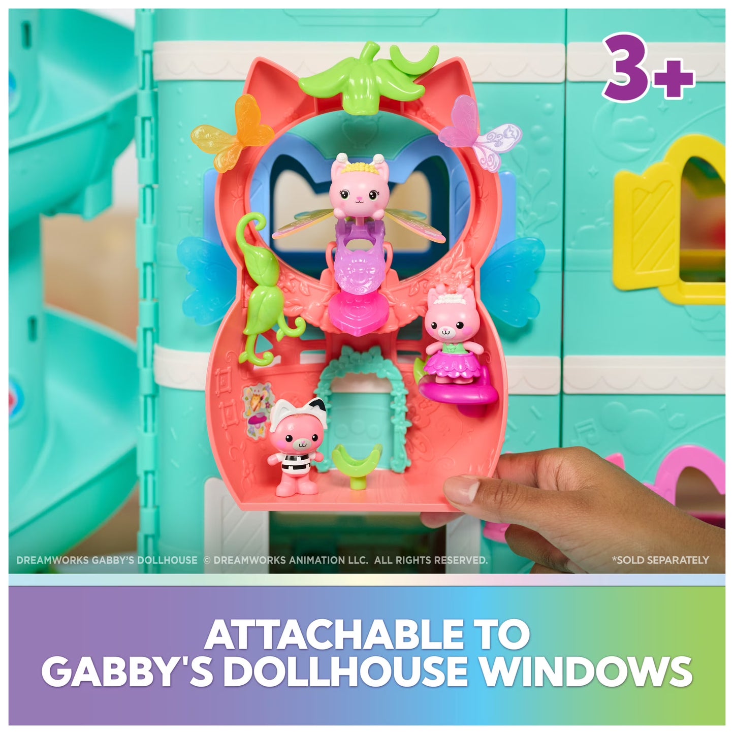 Gabby's Dollhouse Kitty Fairy's Flutteriffic Playset