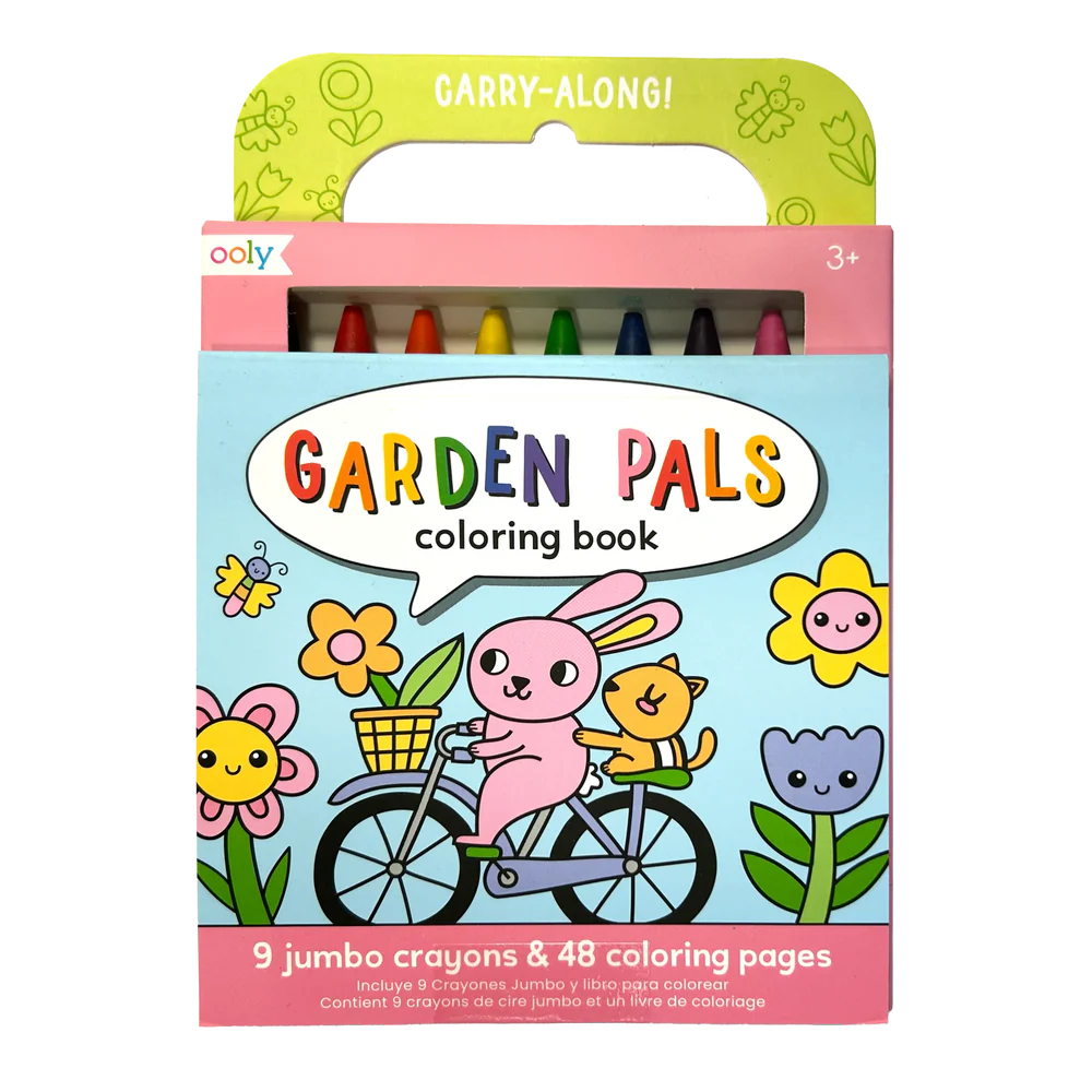 Carry Along Coloring Book Set - Garden Pals