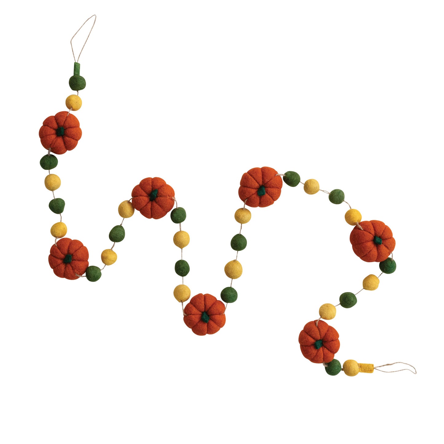 Felt Pumpkin Garland