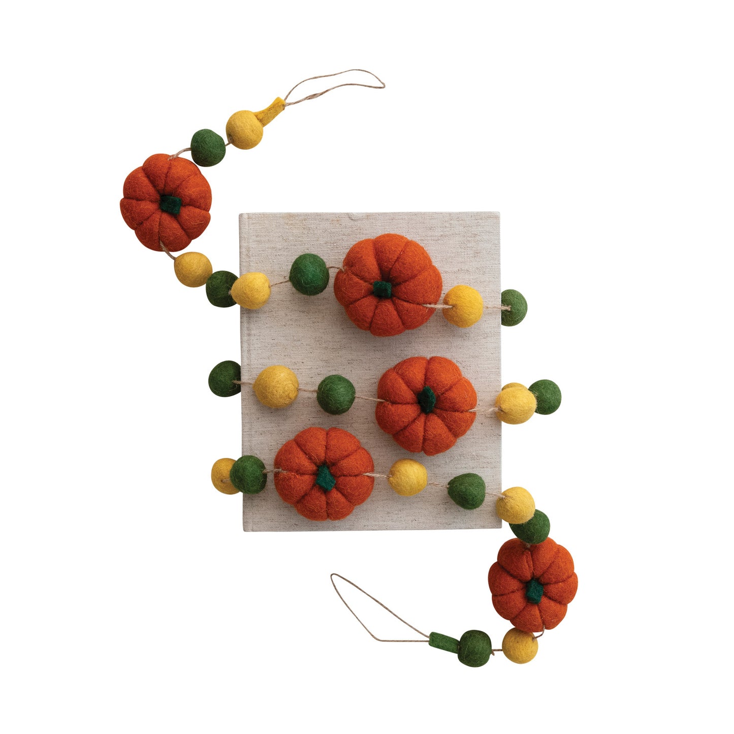 Felt Pumpkin Garland
