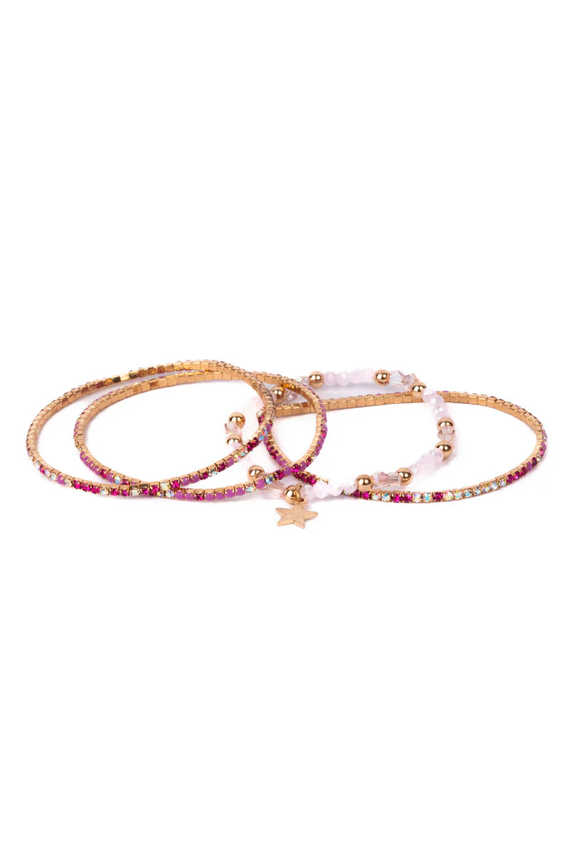 Boutique Glam Girl Bracelets - 4pc