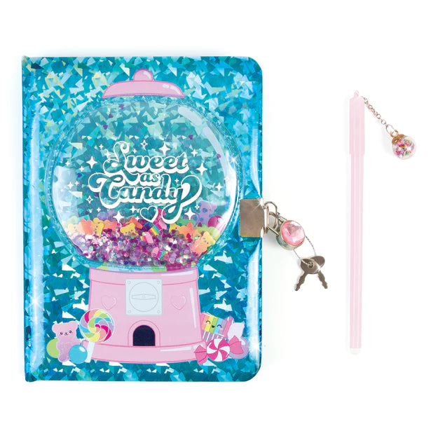 Bubble Gum Glitter Journal