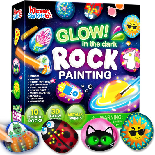 Rock Painting Kit - Glow in the Dark
