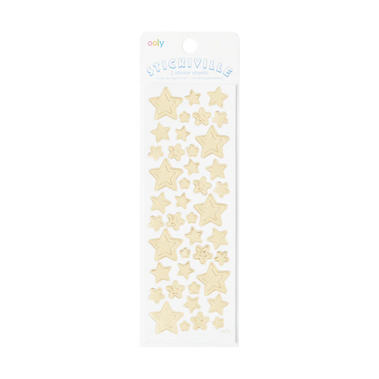 Stickiville Gold Stars Stickers