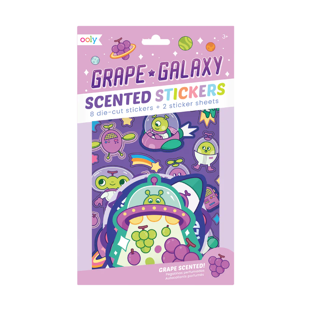 Grape Galaxy Scented Stickers