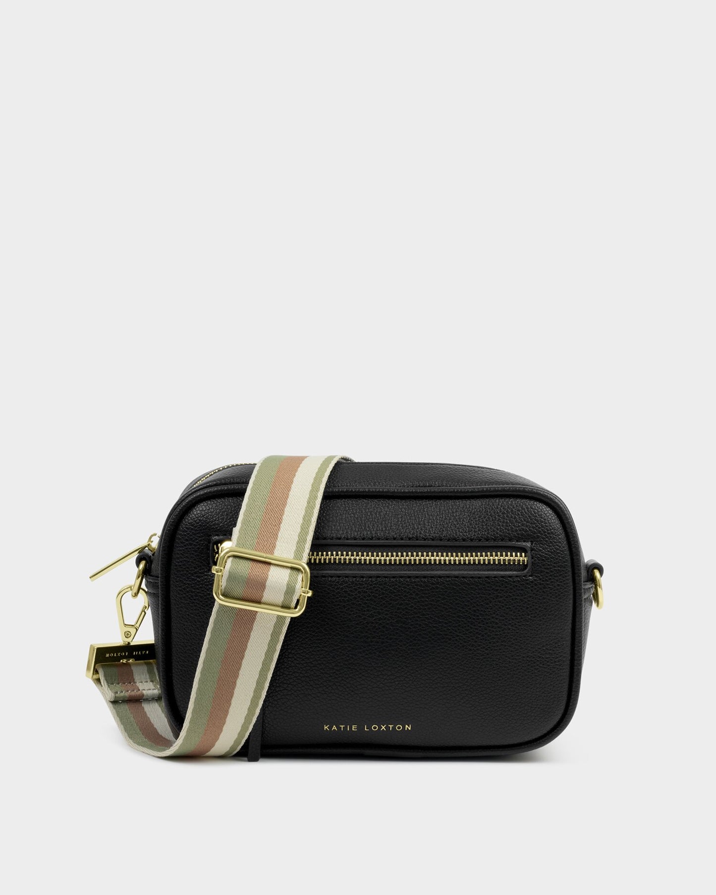 Canvas Bag Strap - Sage Green Stripe