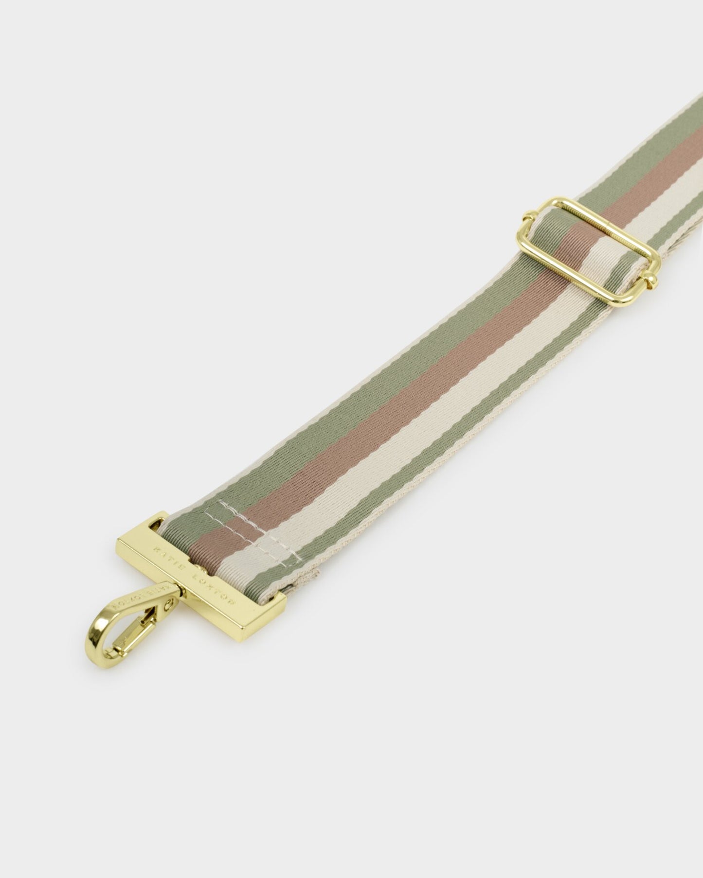 Canvas Bag Strap - Sage Green Stripe