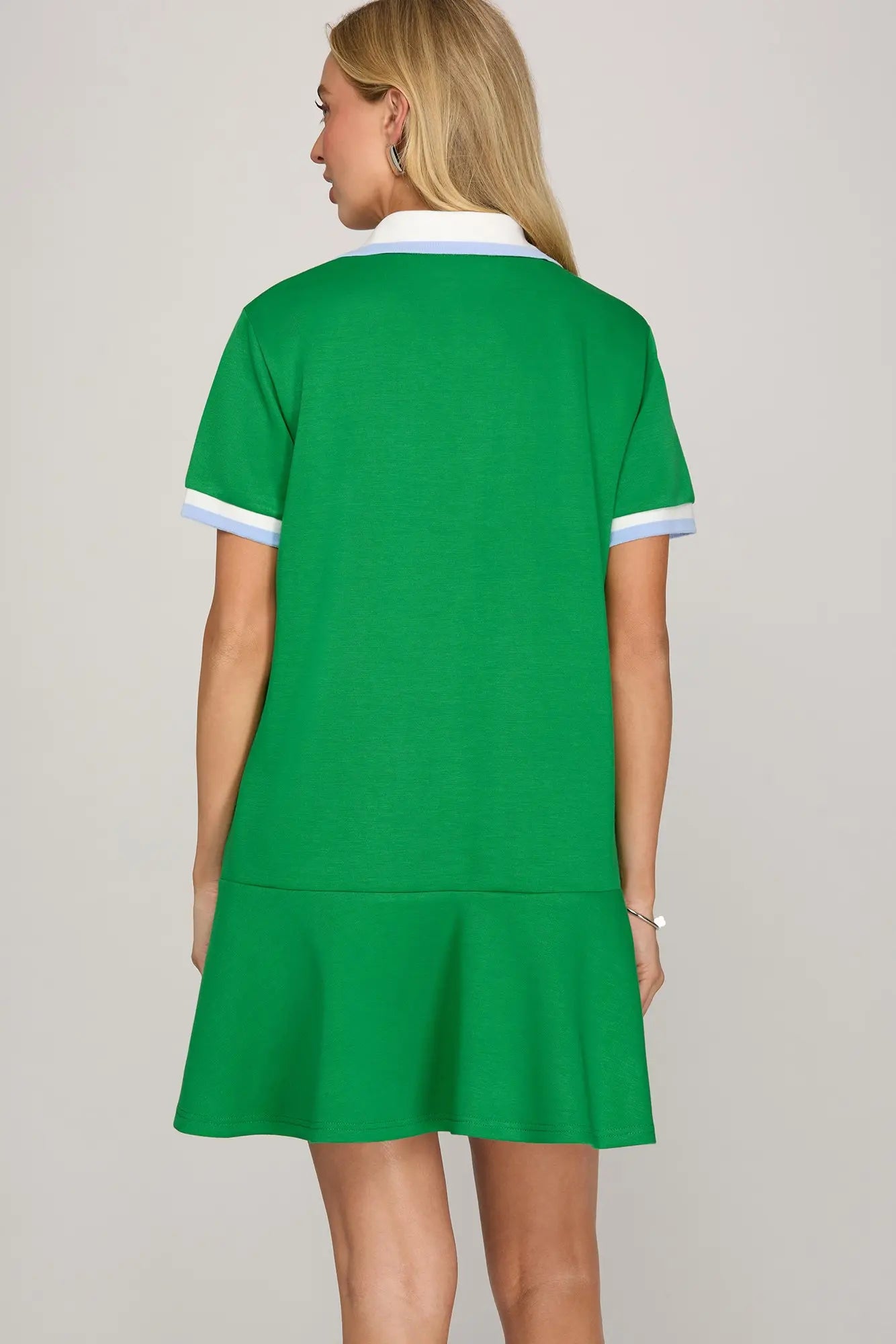Green Collard Dress