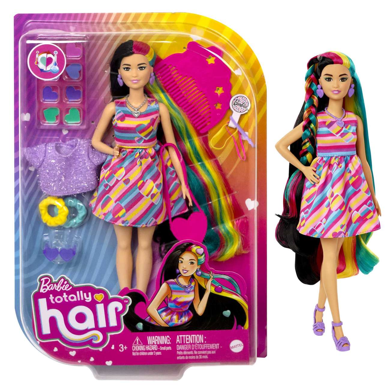 Barbie Totally Hair Heart-themed Doll