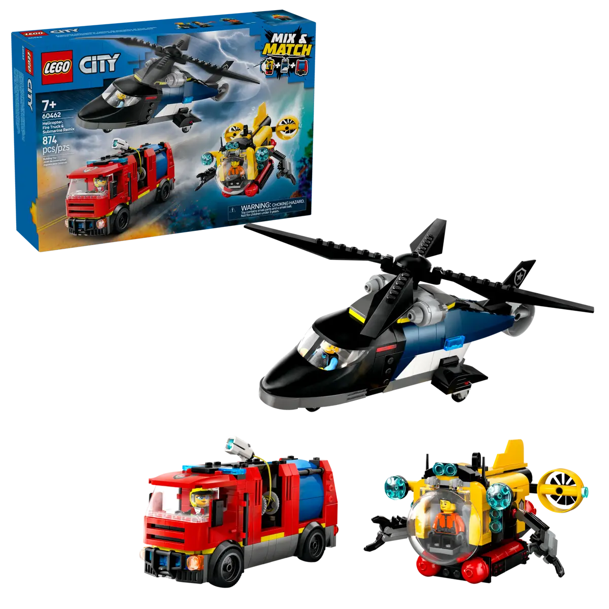Helicopter, Fire Truck & Submarine Remix