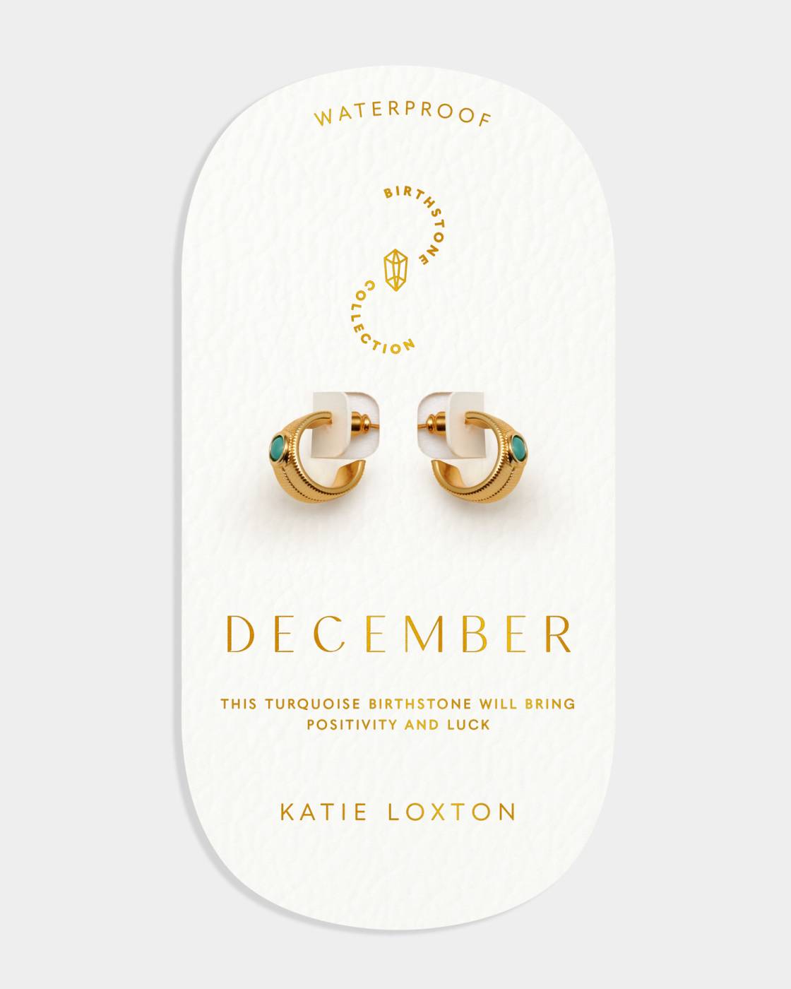 Katie Loxton Birthstone Hoop Earrings (ALL)
