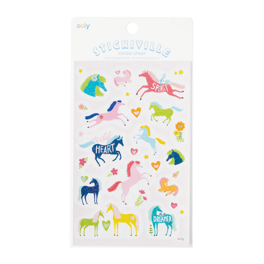 Stickiville Wild Horses Stickers