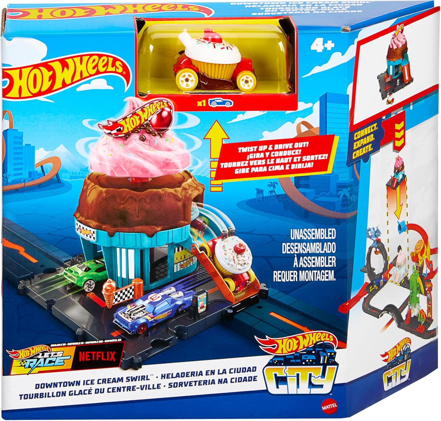 Hot Wheels® City Downtown Ice Cream Shop