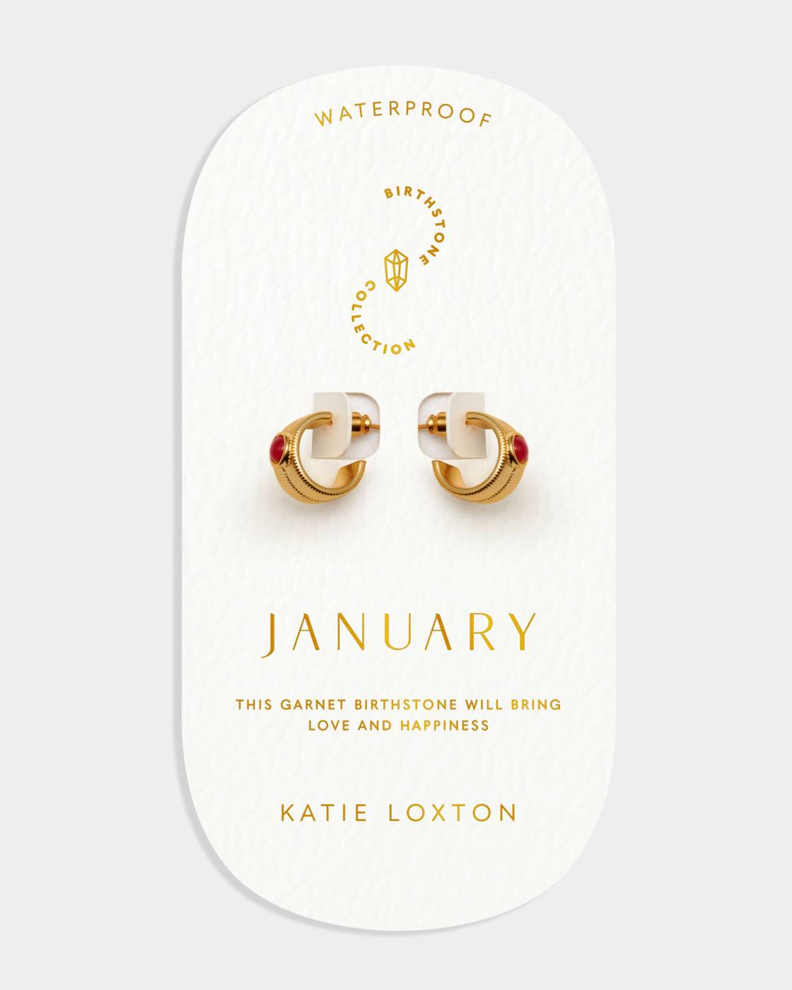 Katie Loxton Birthstone Hoop Earrings (ALL)