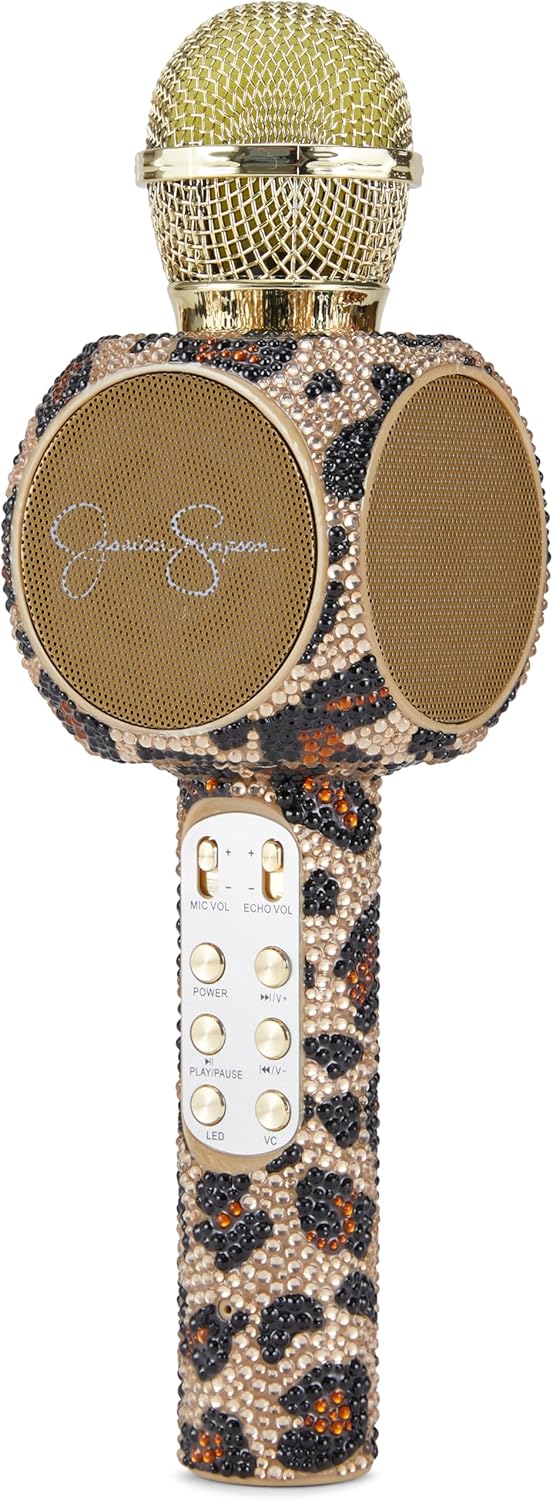 Jessica Simpson Brown Leopard Bling Microphone