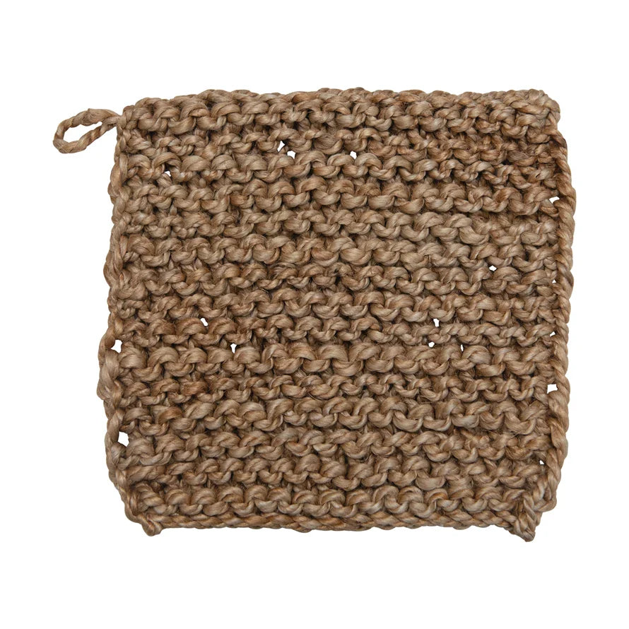 Square Jute Pot Holder