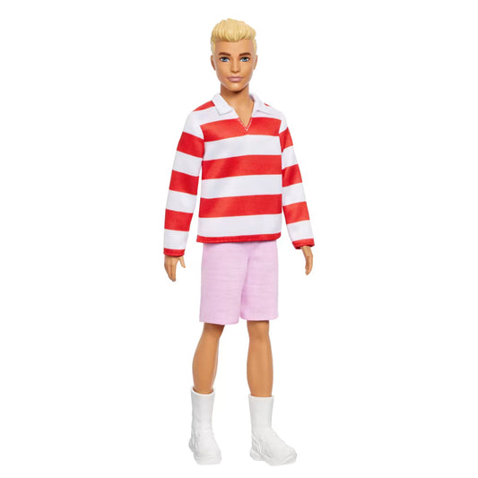 Ken Fashionista Red Striped Top