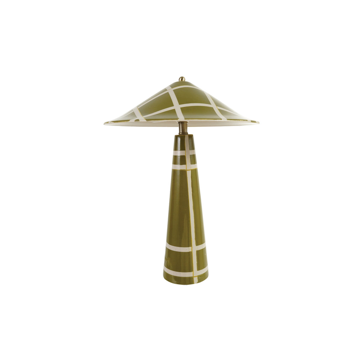 Handpainted Stoneware Table Lamp