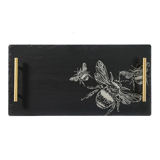 Large Slate Serving Tray - Bee