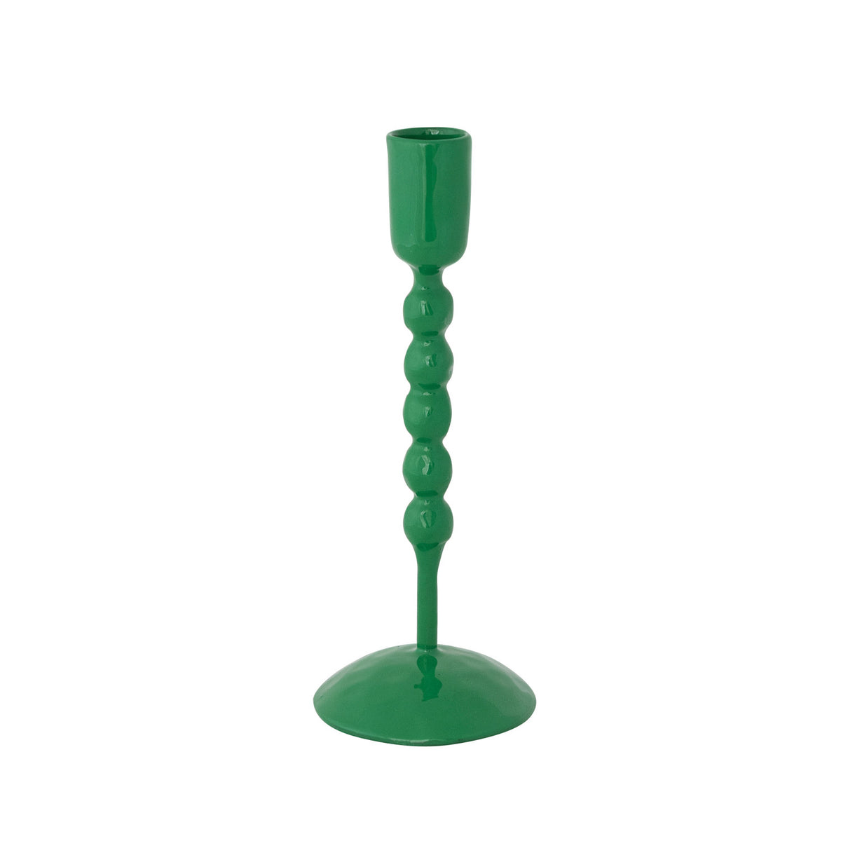 Large Green Iron Taper Holder