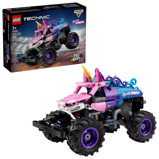 Monster Jam Sparkle Smash Pull-Back