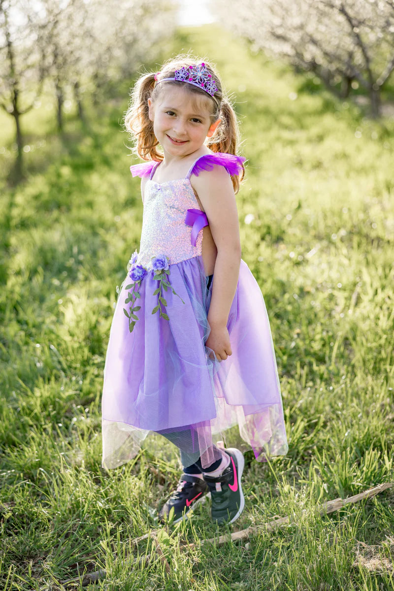 Lilac Sequins Forest Fairy Tunic Size 3-4