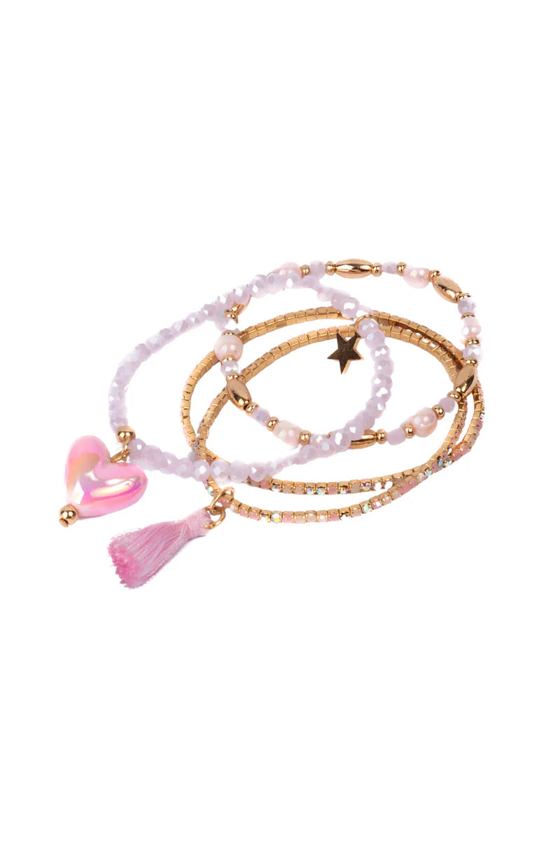 Boutique Luminescent Love Bracelet Set - 4pc