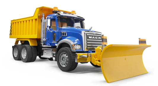 MACK Granite Dump Truck with Snow Plow Blade