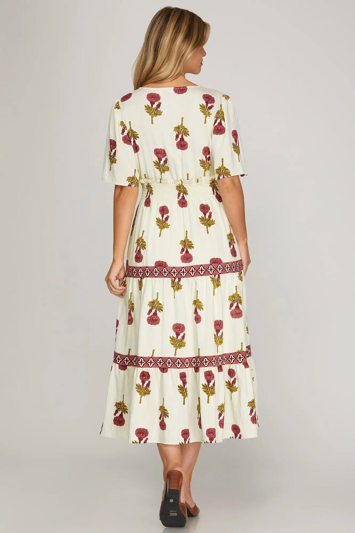 Magenta Flower Dress