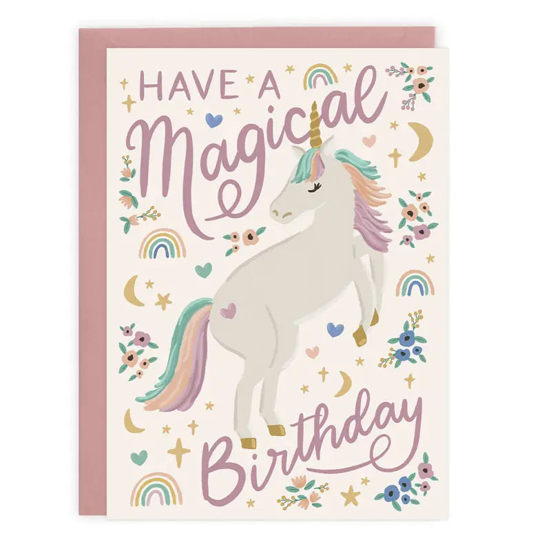 Unicorn - Birthday Card