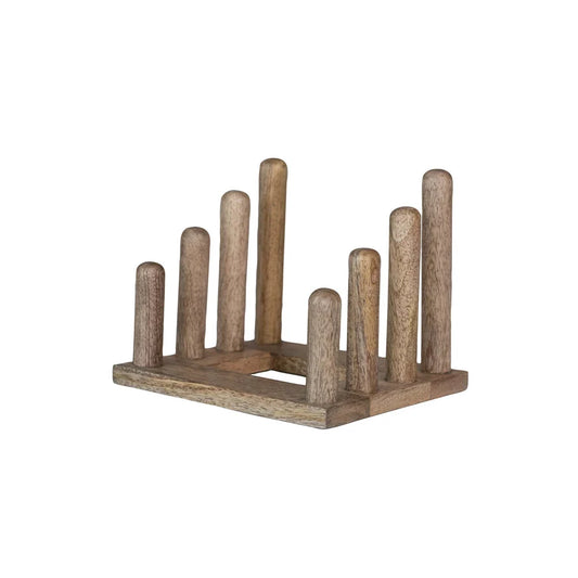 Mango Wood Plate Stand