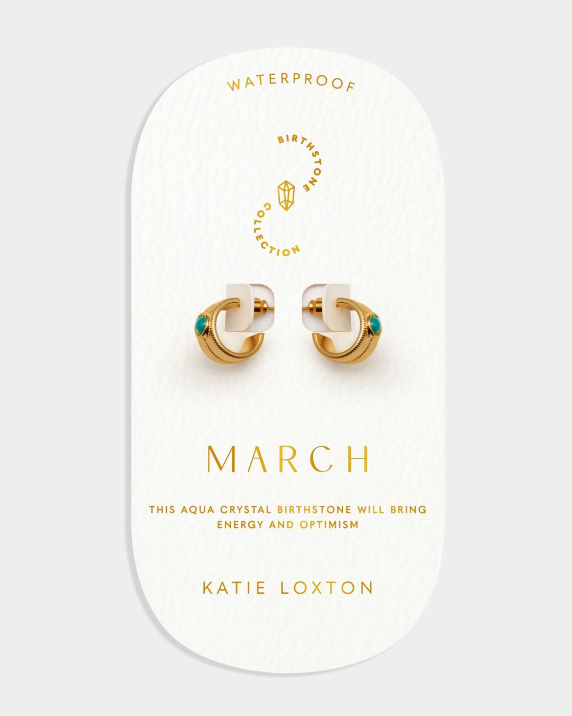 Katie Loxton Birthstone Hoop Earrings (ALL)