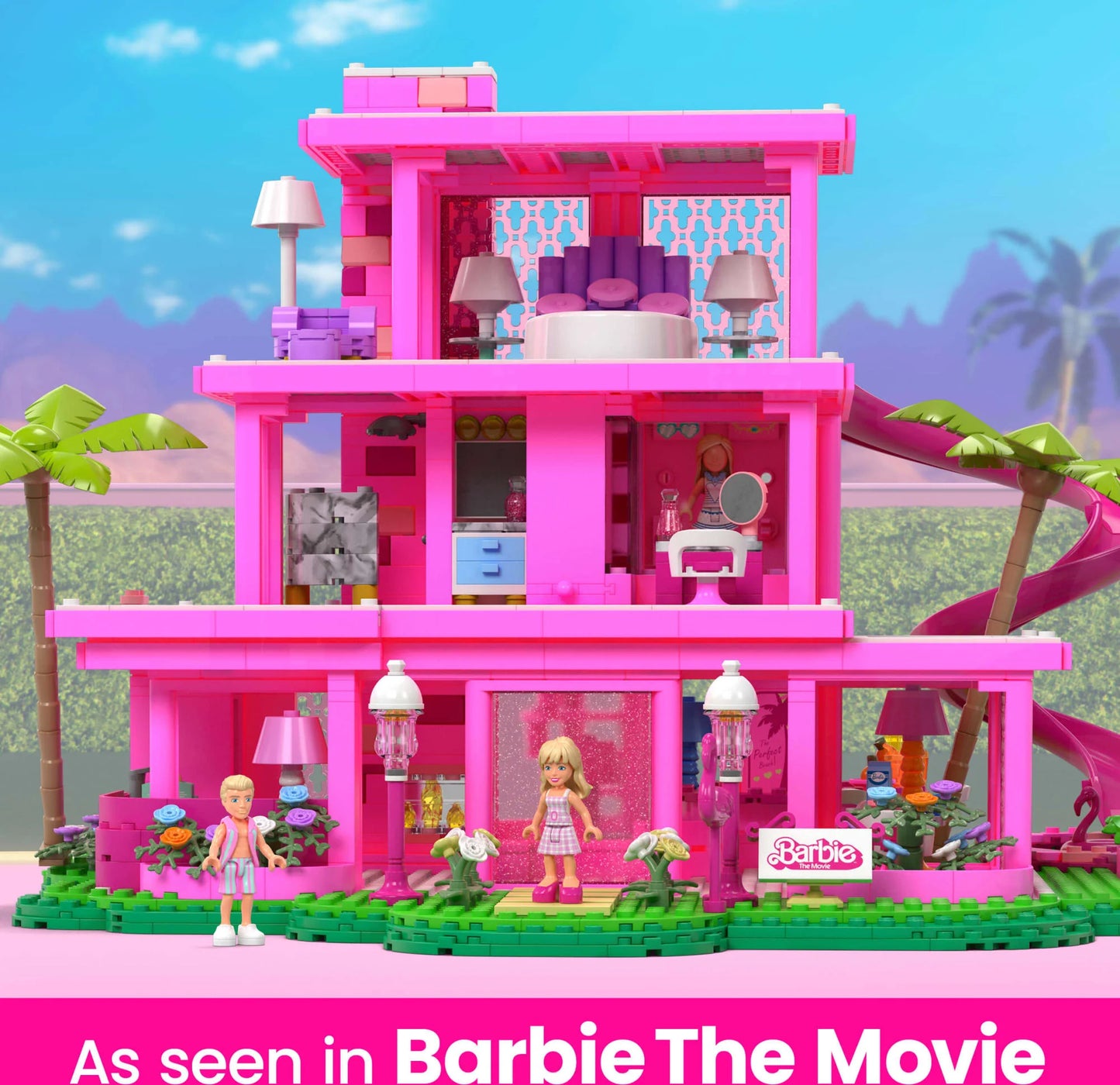 MEGA Barbie the Movie Replica Dreamhouse Building Kit