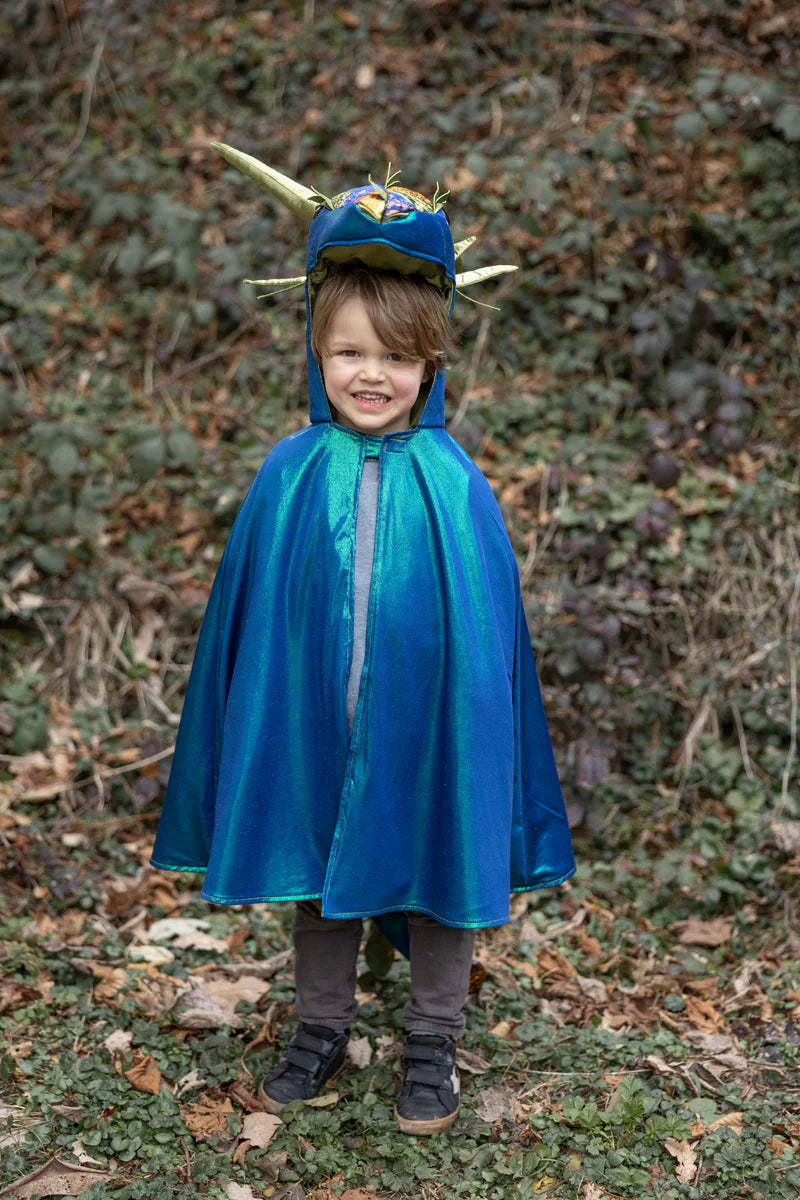 Metallic Blue Dragon Cape