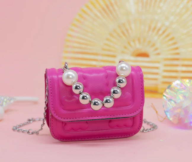 Mini Sophie Pearl Crossbody - Pink