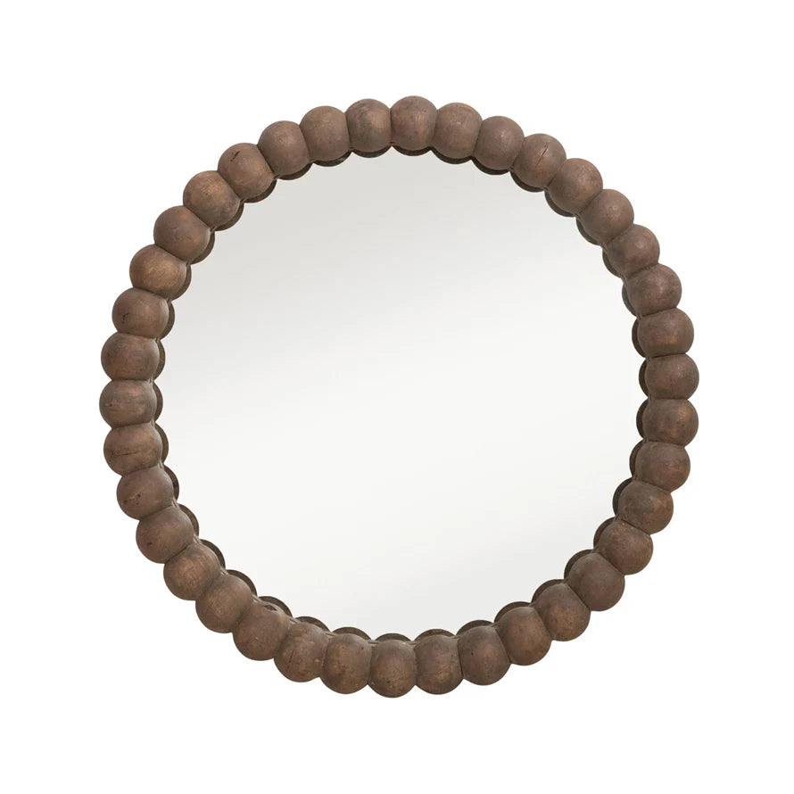 Wood Rimmed Mirror