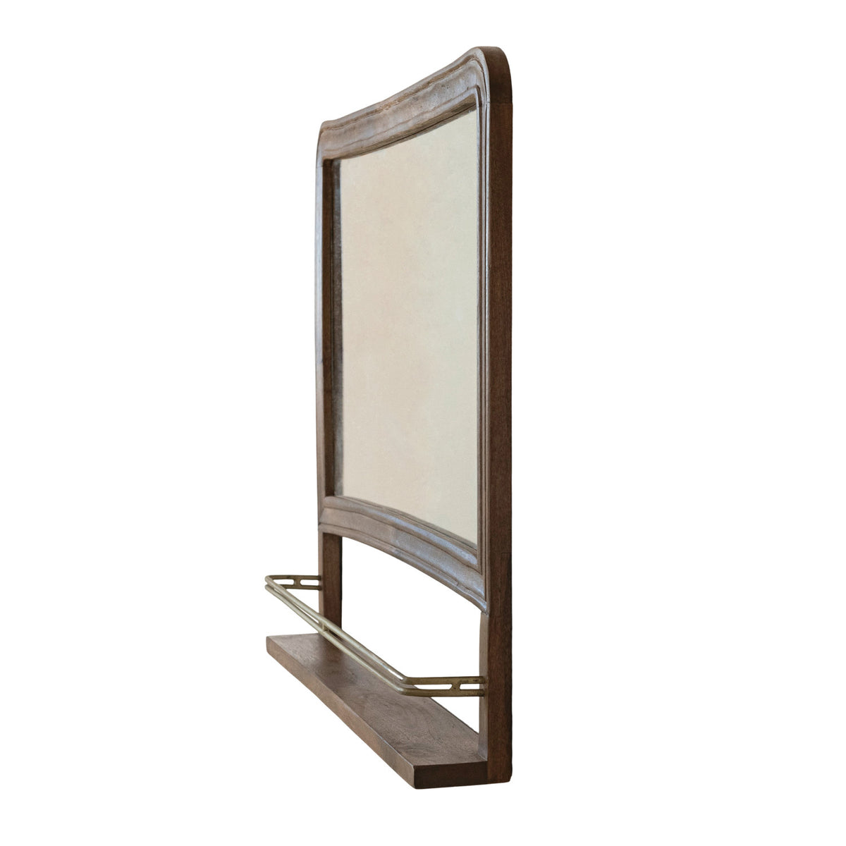 Mango Wood & Metal Wall Mirror