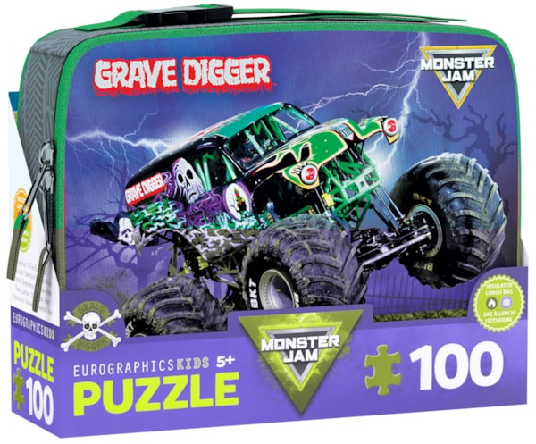 Monster Jam Grave Digger Lunch Bag Puzzle