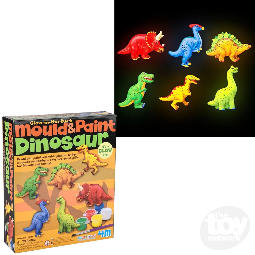 Mold and Paint Glow in the Dark Dinosaur