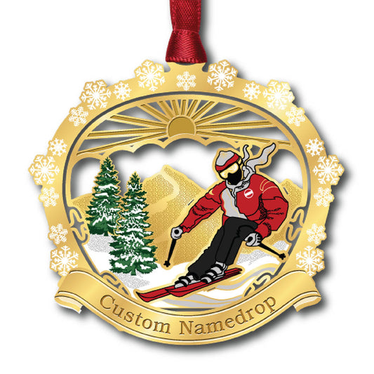 Mountain Skier Ornament