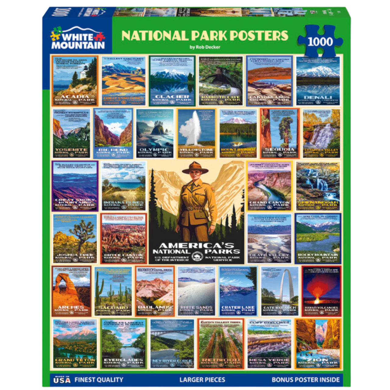 National Park Posters 1000pc Puzzle