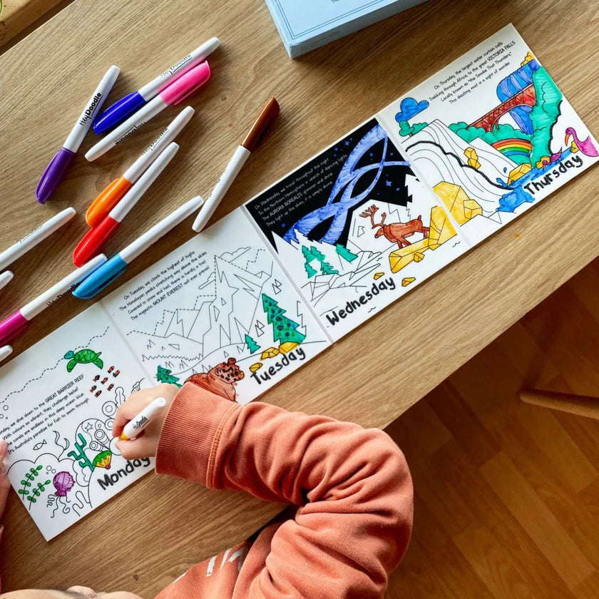 Natural Wonders - Reusable Coloring Book