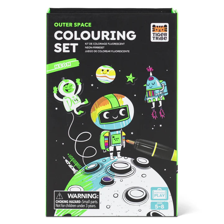 Neon Coloring Set - Outer Space