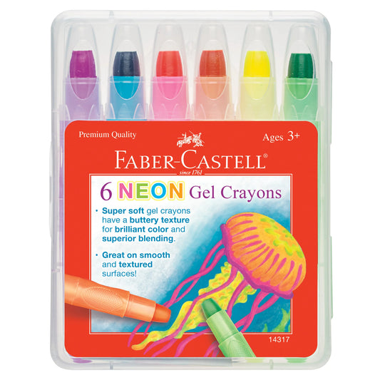 Neon Gel Crayons - 6 ct.