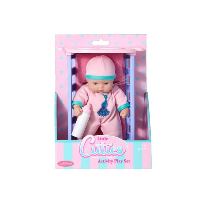 Little Cuties Nighty Night Playset- 8"