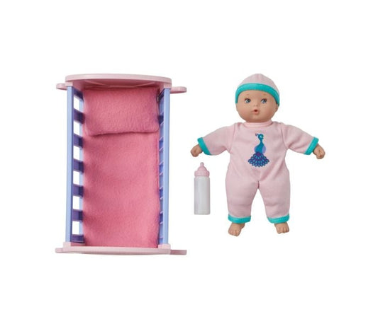 Little Cuties Nighty Night Playset- 8"