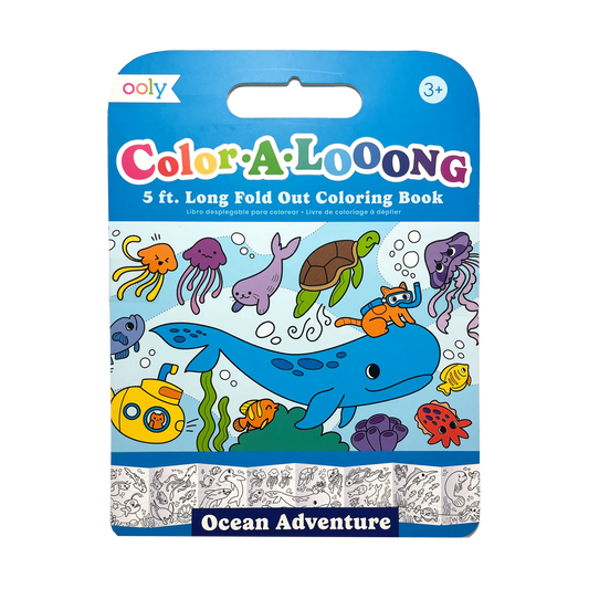 Fold Out Kids Coloring Book - Ocean Adventure