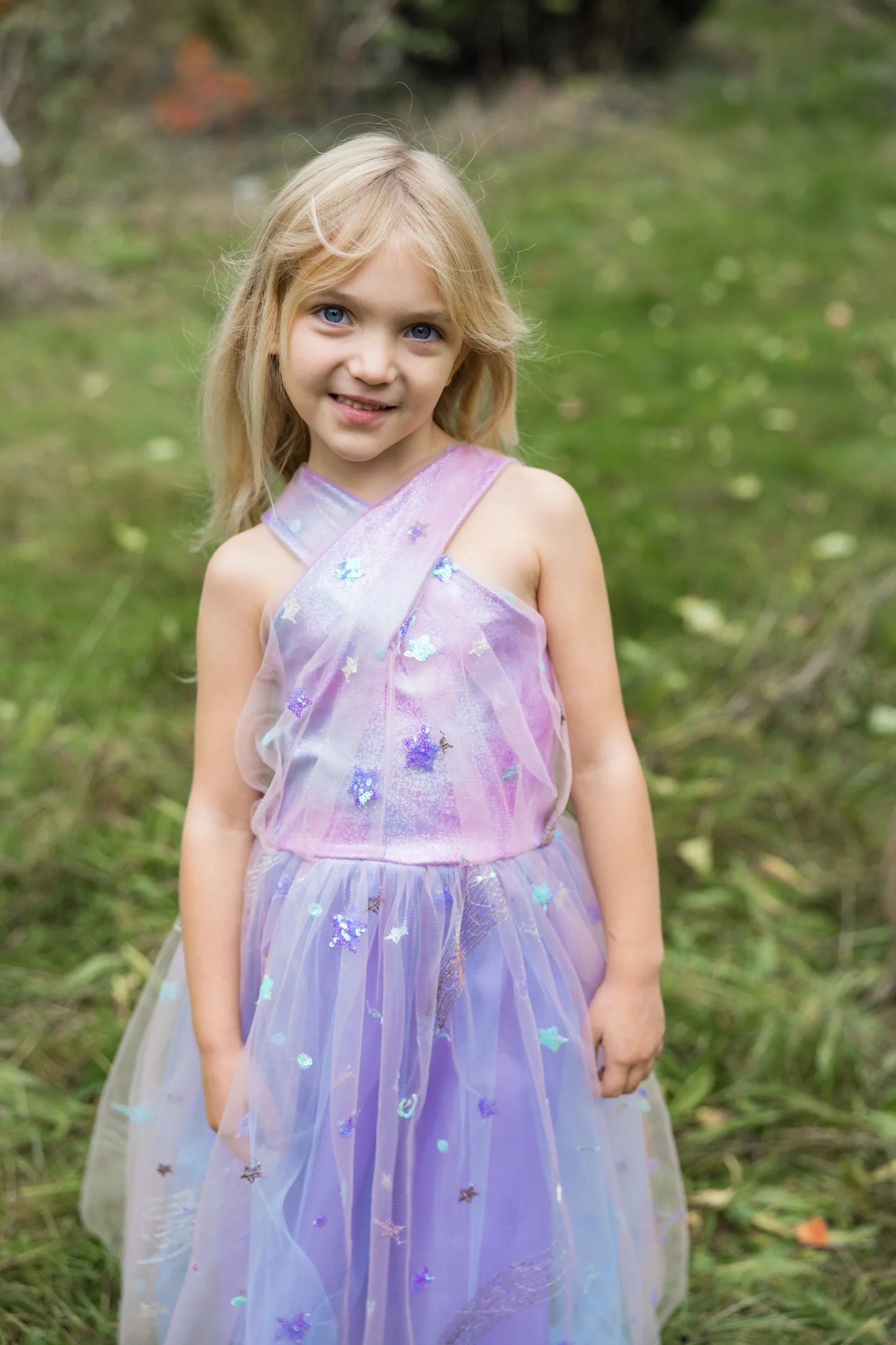 Omber Eras Dress, Lilac/Blue Size 7-8