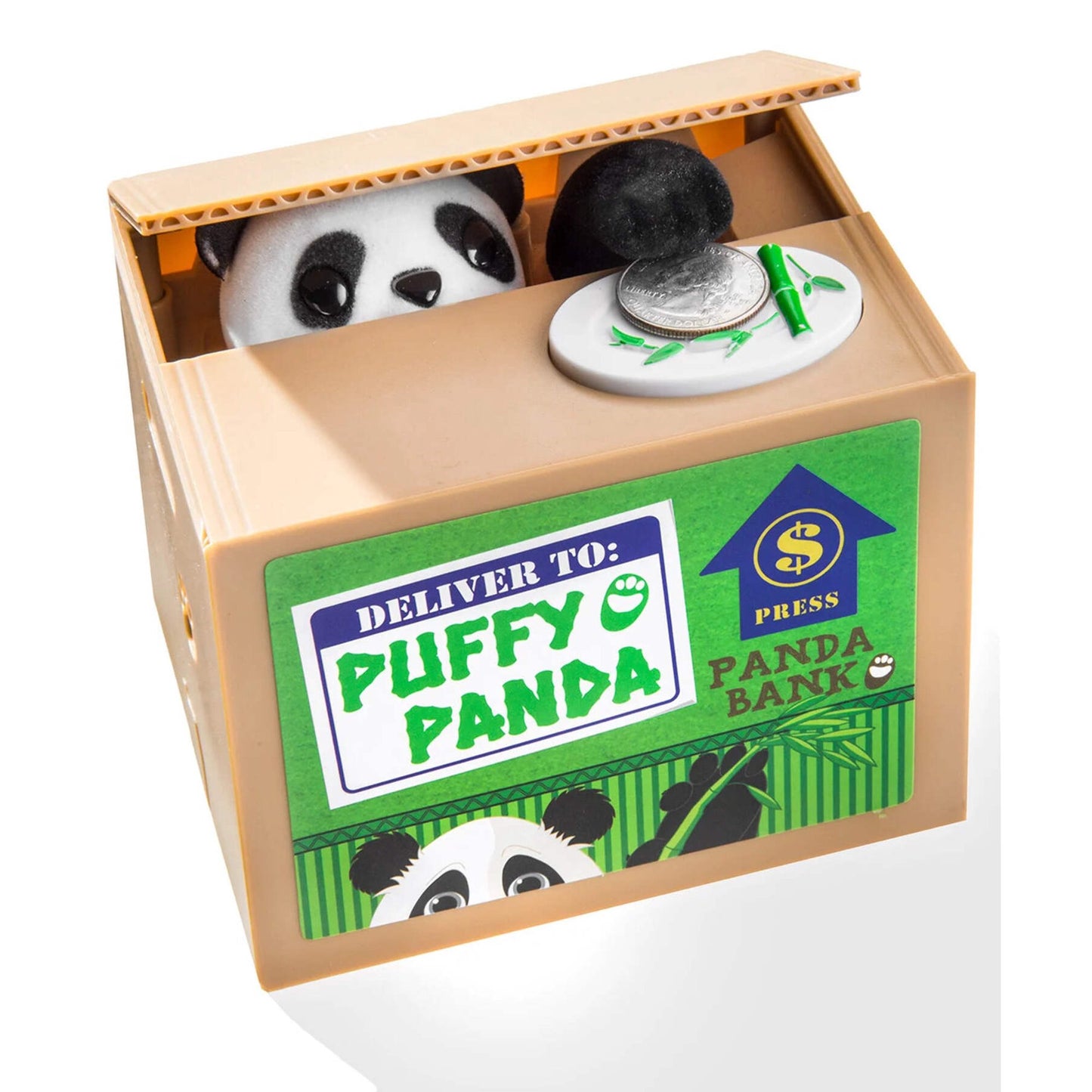 Puffy Panda Animatronic Coin Bank