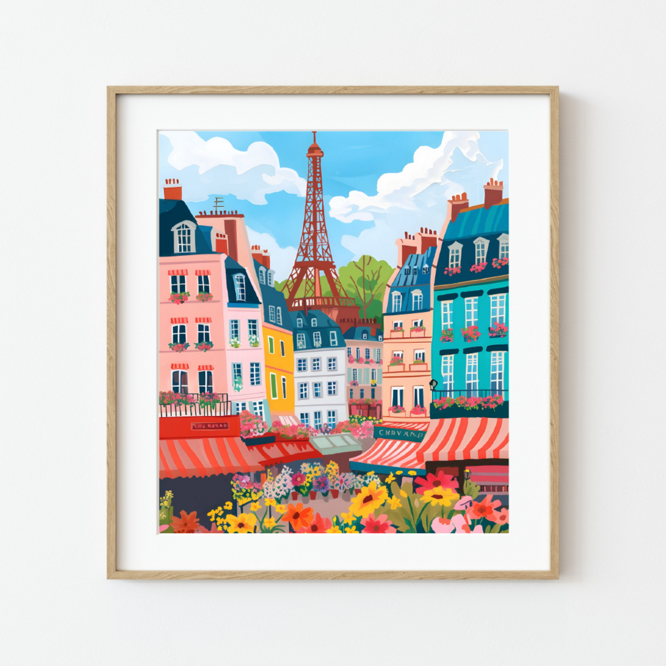 Paint By Numbers - Flower Market - Paris